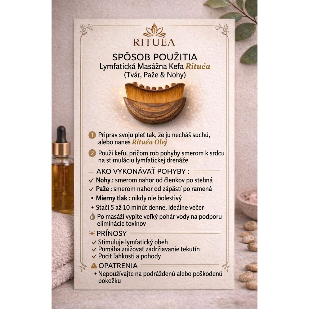 Rituéa I Lymfatická masážna kefa