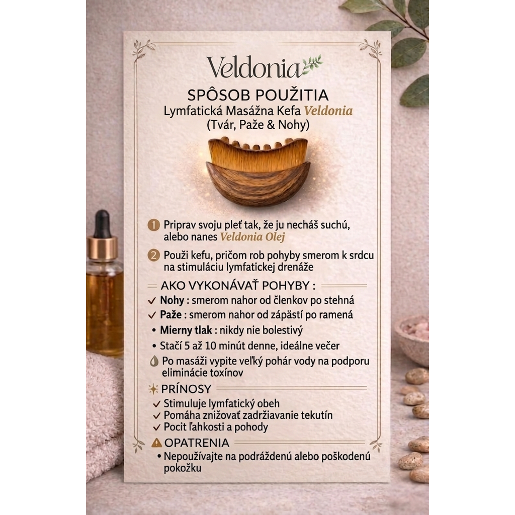 Veldonia I Lymfatická masážna kefa